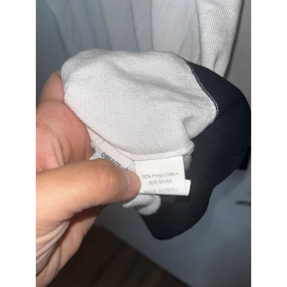 Planet By Lauren G Prima Cotton Diamonds Crewneck Sweater Women One Size - Picture 5 of 8